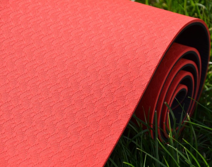 Коврик для йоги та фітнесу Power System PS-4060 TPE Yoga Mat Premium Red (183х61х0.6)