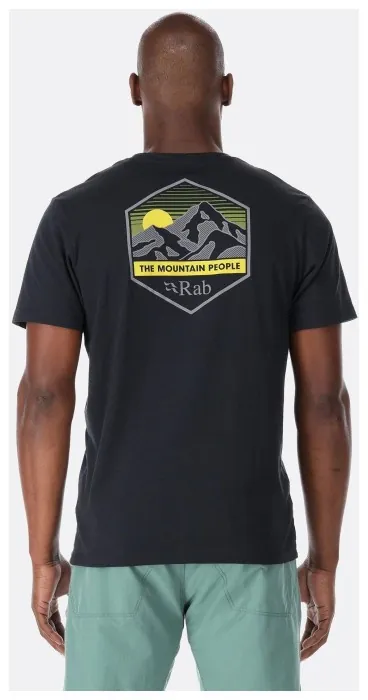 Футболка чоловіча Rab Stance Mountain Peak Tee, Beluga