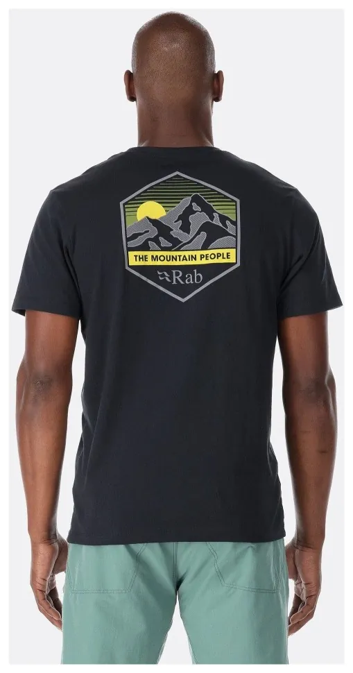 Футболка чоловіча Rab Stance Mountain Peak Tee, Beluga (L)