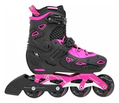 Ролики дитячі розсувні Flying Eagle S9 Dual Density, рожеві