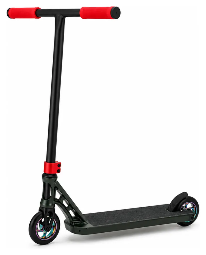 Трюковой самокат FreeRider ST-120 bulavO (Black Green)