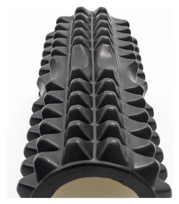Массажний ролик (ролер) PowerPlay 4405 EVA Massage Roller Чорний (33x12см.)