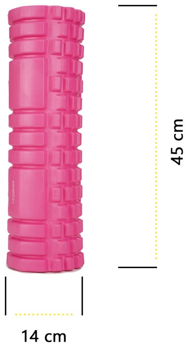 Масажний ролик Cornix EVA 45 x 14 см (валик, роллер) XR-0043 Pink