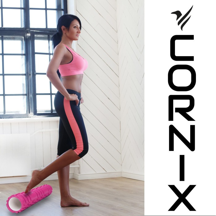 Масажний ролик Cornix EVA 45 x 14 см (валик, роллер) XR-0043 Pink
