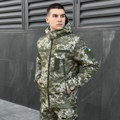 Чоловіча зимова Куртка з капюшоном Pobedov Winter Jacket Motive ЗИМА