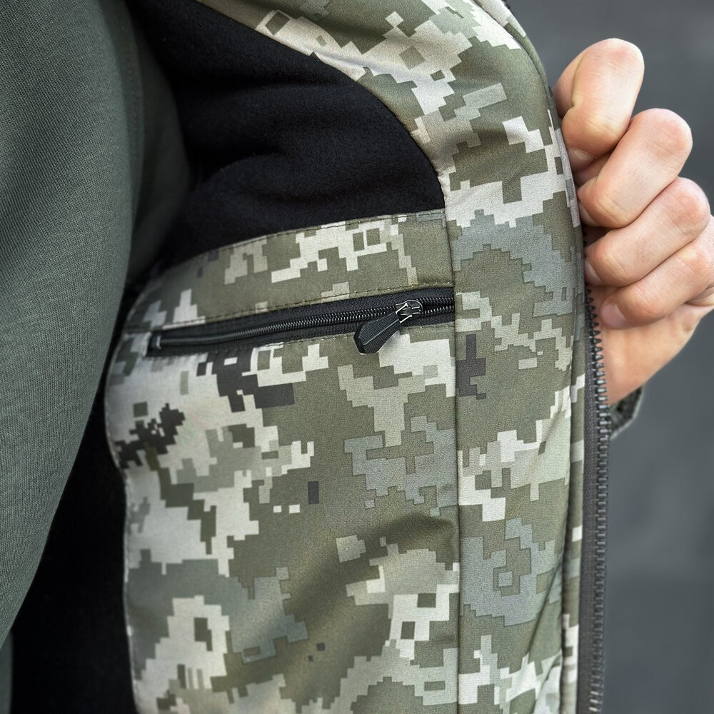 Чоловіча зимова Куртка з капюшоном Pobedov Winter Jacket Motive ЗИМА, укр, укр