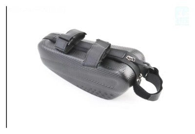 Сумка на раму (жесткий чехол) 220х90х85мм, креп. на липучке, влагозащитная, "карбон"