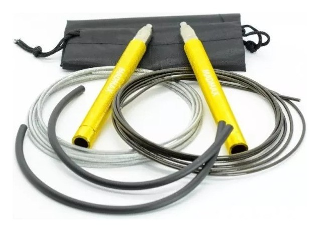 Скакалка швидкісна на підшипниках алюмінієва MadMax MFA-286 Speed jump rope Yellow
