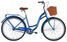 Велосипед ST 28" Dorozhnik AQUAMARINE тормозная рама- " с багажником задн St с корзиной Pl с крылом St 2024 (синій), укр
