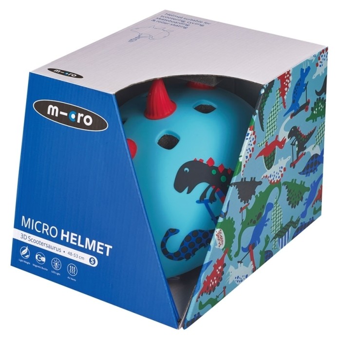 Защитный шлем MICRO - СКУТЕРОЗАВР (48-53 см, S)