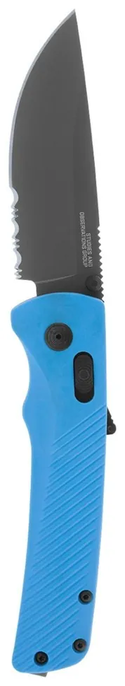 Розкладний ніж SOG Flash AT, Civic Cyan MK3 // Partially Serrated (SHM_SOG 11-18-04-57)