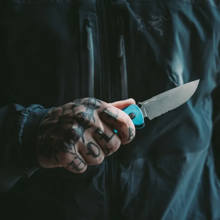 Розкладний ніж SOG Flash AT, Civic Cyan MK3 // Partially Serrated