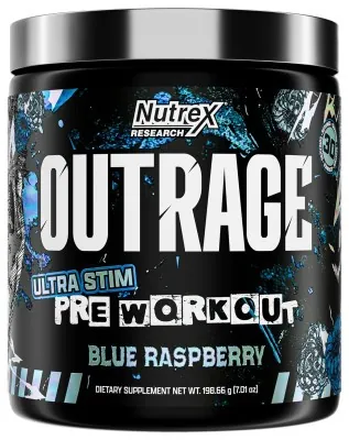 Outrage - 30 serv Blue Raspberry