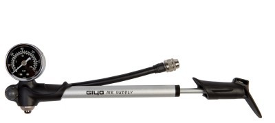 Насос для вилок выс. давления GIYO GS-02PT с манометром (300psi) алюм. (серый)