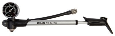 Насос для вилок выс. давления GIYO GS-02PT с манометром (300psi) алюм. (серый)