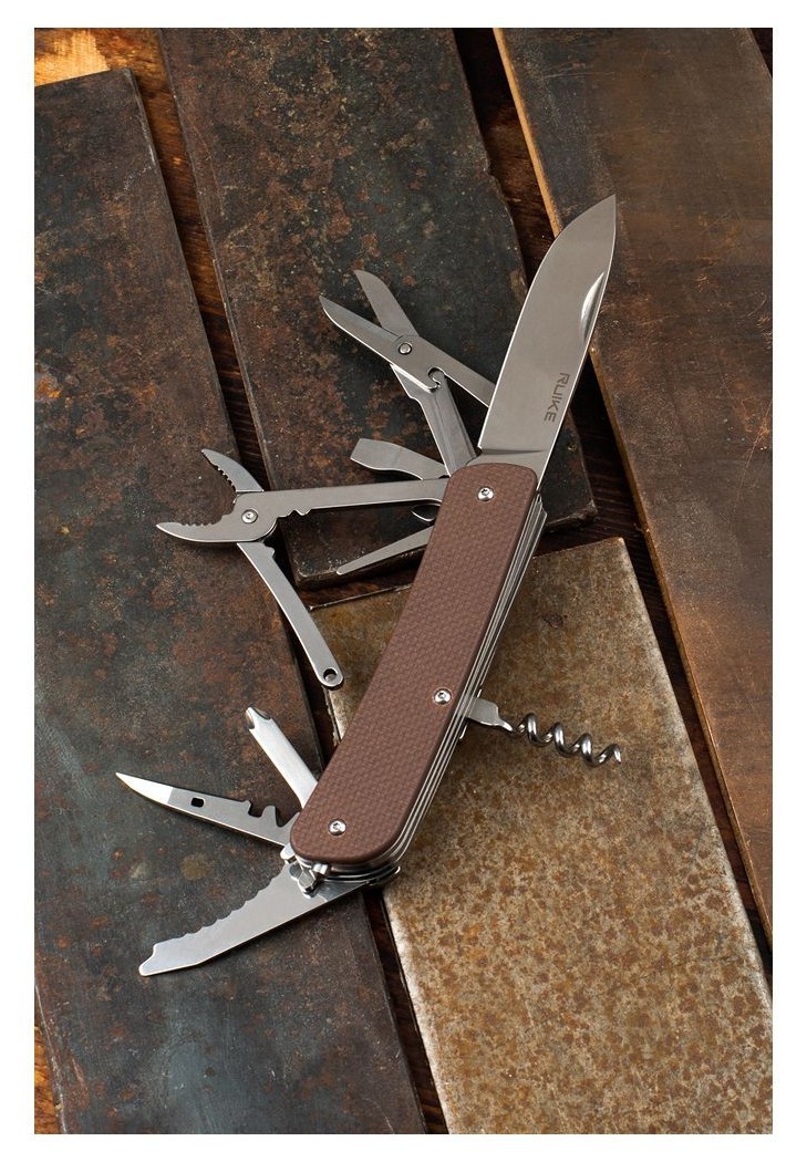 Багатофункціональний ніж Ruike Criterion Collection L41 коричневий