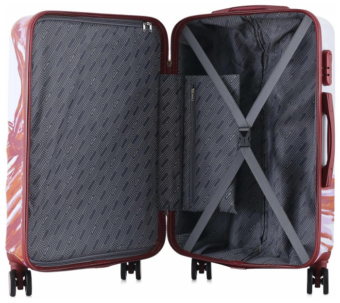 Валіза Semi Line 24" (M) White/Red Print (T5654-2)
