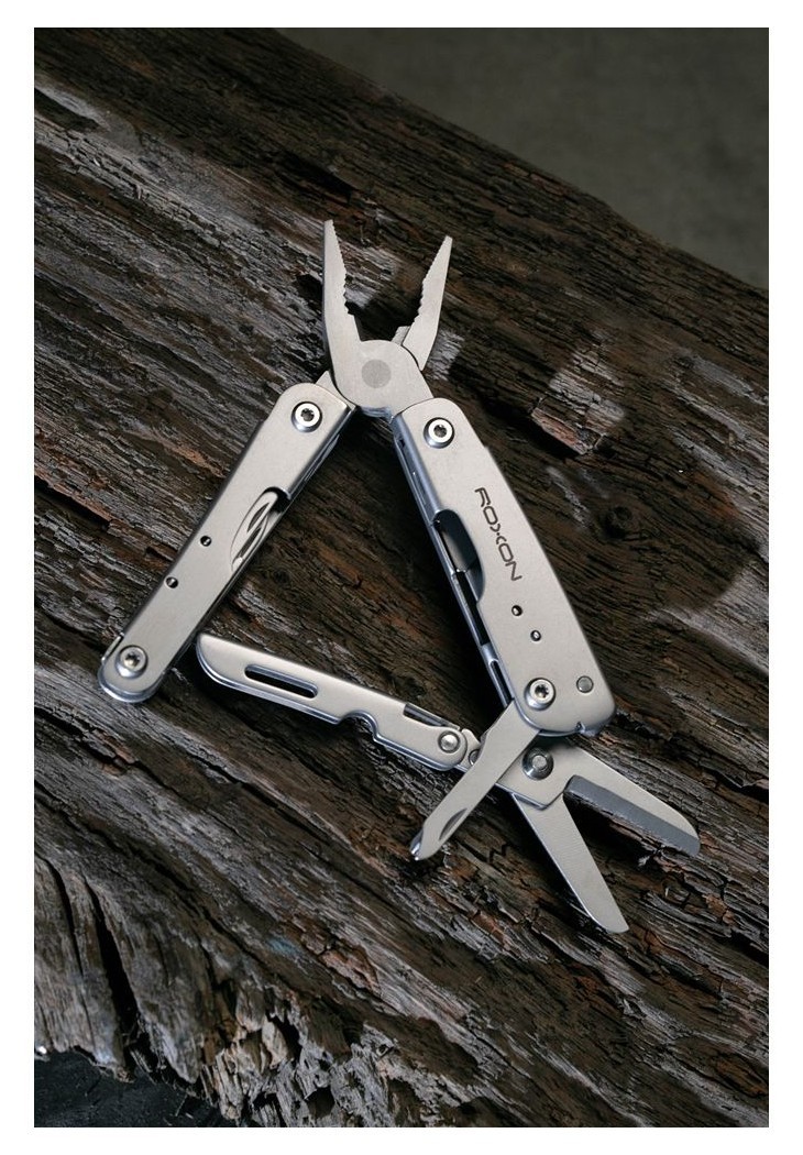 Міні мультитул Roxon M2 зі змінними бітами, сірий, укр, укр
