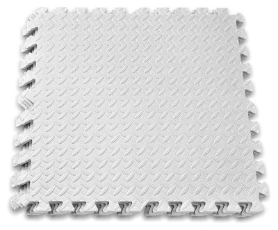 Татами мат EasyFit SwallowTail 4 шт (60х60х1 см) пазл хвост ласточки белый