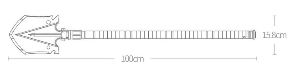 Багатофункціональна лопата NexTool Folding Shovel Regular