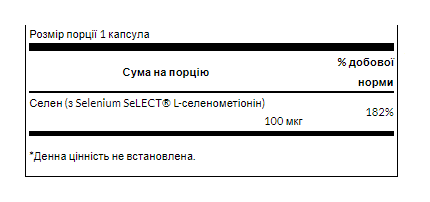Selenium L-Selenomethionine 100mcg - 300cap