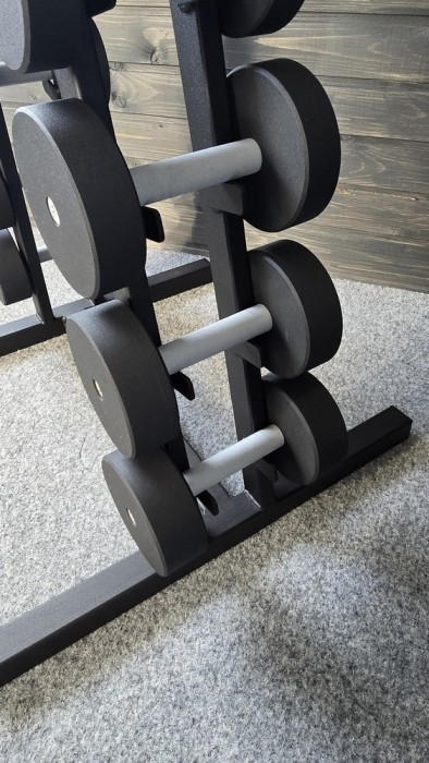 Ряд гантельний RN-Sport BLACK 1-10 кг зі стійкою, укр, укр