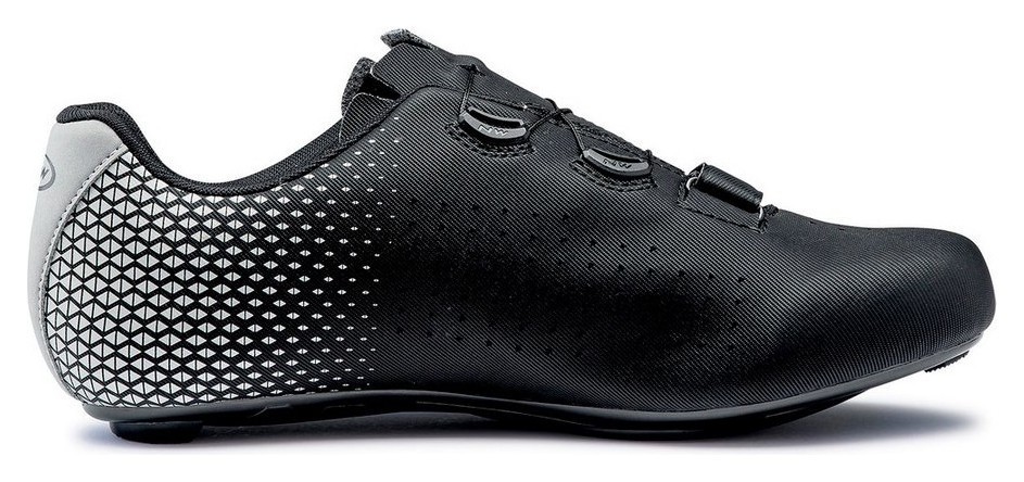 Туфли велосипедные Northwave CORE PLUS 2 M 42 (9.5US) Black/silver (80211012)