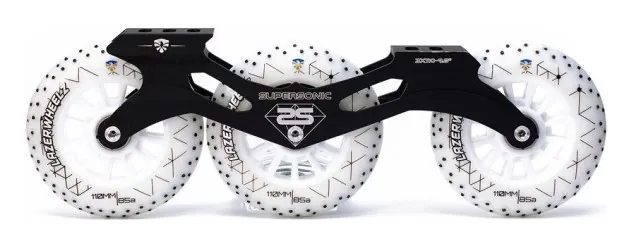 Триколісний сет для роликів FE 110 mm 85А Lazer-Sparkle чорний