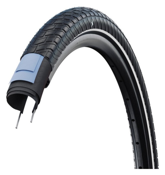 Покрышка 20x2.00 (50-406) Schwalbe MOTION BIG APPLE RaceGuard HS632 ADDIX GREEN 67EPI