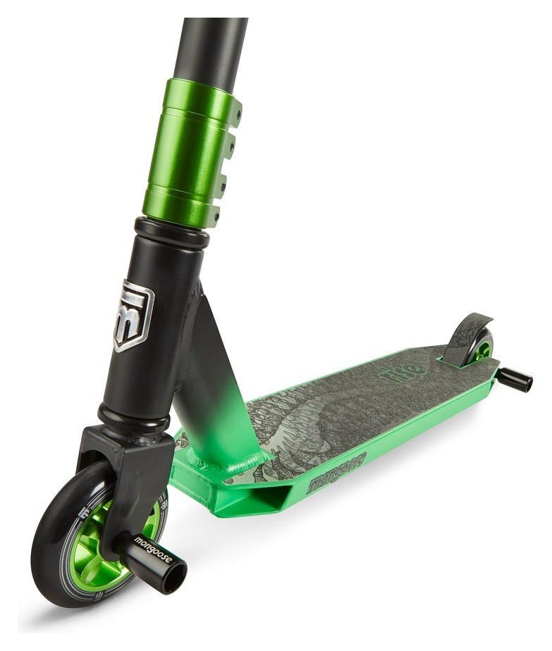Трюковый самокат Mongoose Rise 100 Pro Freestyle Green (R6314AINT)