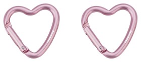 Munkees 32201 карабины Mini Heart 2-Pack pink