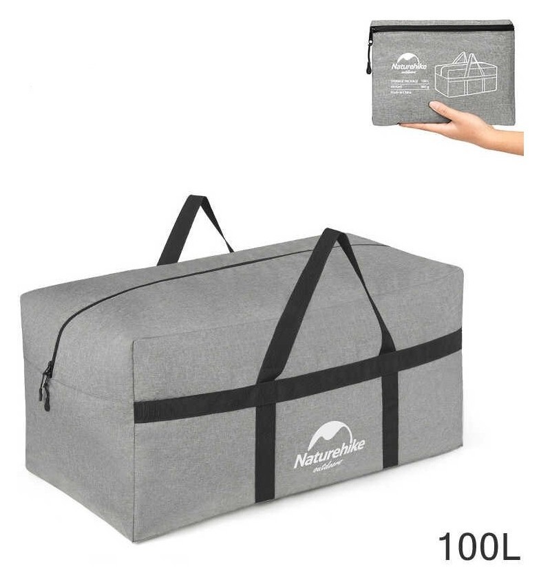Сумка для хранения портативная Naturehike NH17S021-L, 100 л, светло-серый