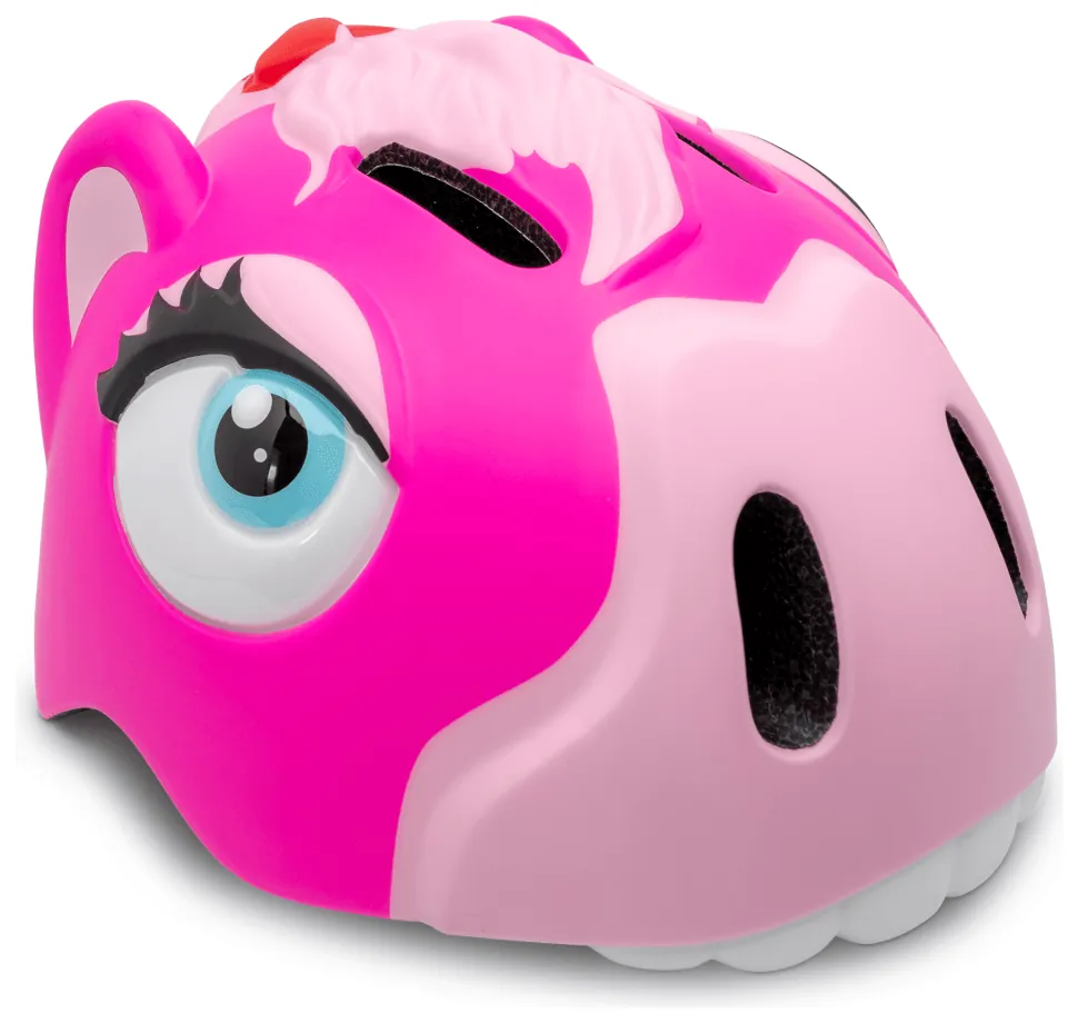 Шолом Crazy Safety Pink Horse (23,5 см x 19,5 см x 18,5 см 49-55 см регульований Рожевий)
