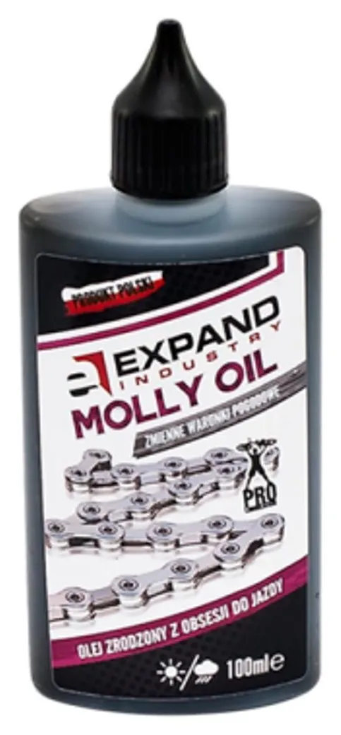 Мастило для ланцюга для металевих з'єднань EXPAND Chain Molly oil rolling Staff для складних погодних умов 100 мл (CLU-014)