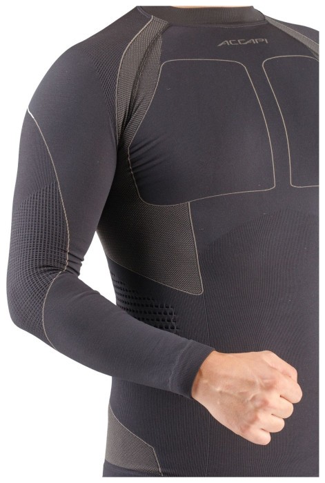 Термофутболка мужская Accapi Polar Bear, Black/Anthracite, р. XS/S