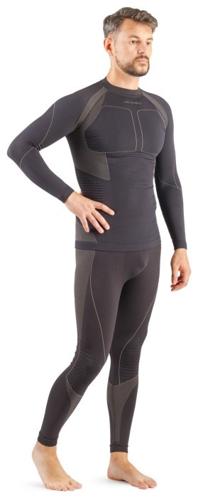 Термофутболка мужская Accapi Polar Bear, Black/Anthracite, р. XS/S