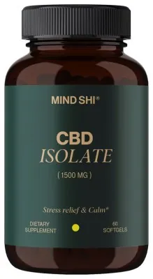 CBD Isolate 1500 mg - 60 softgels