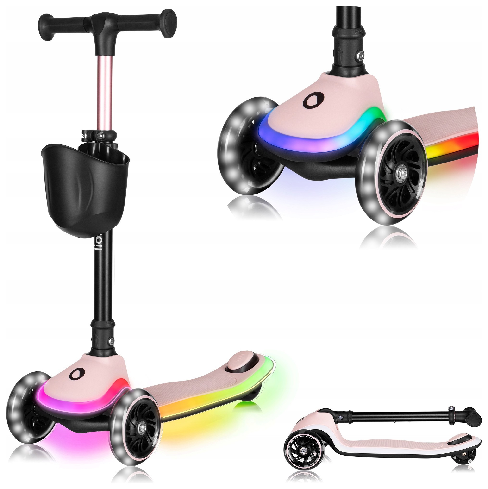 Дитячий самокат Lionelo MEY PINK ROSE, укр, укр