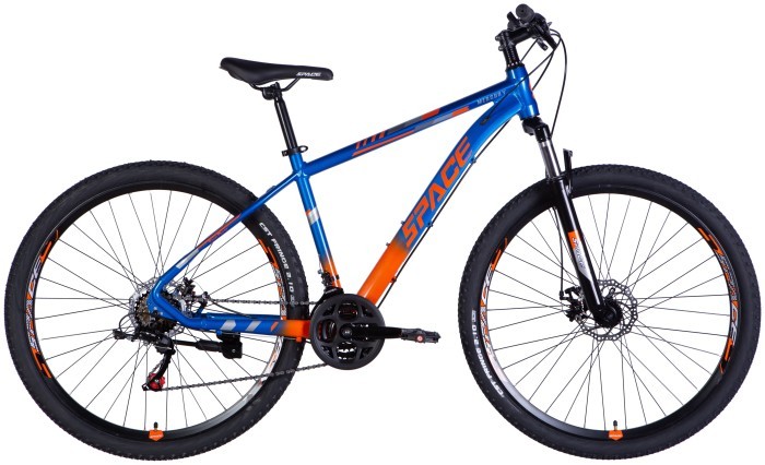 Велосипед AL 29" SPACE MERCURY DD FR рама-18" сине-оранжевый (матовый) 2025