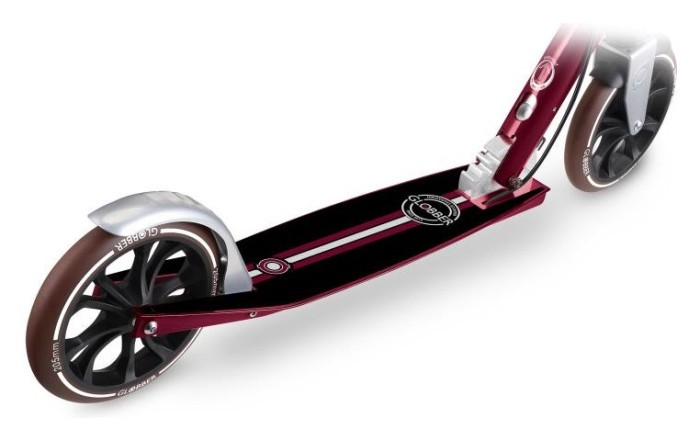 Самокат GLOBBER серії NL205 DELUXE, з ручним гальмом, червоний, 100кг, 8+