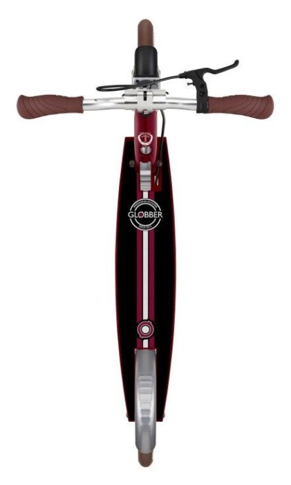 Самокат GLOBBER серії NL205 DELUXE, з ручним гальмом, червоний, 100кг, 8+, укр, укр