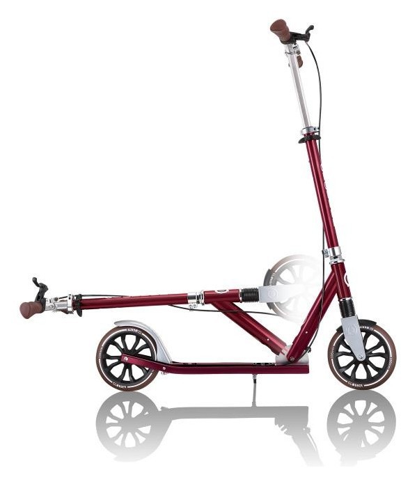 Самокат GLOBBER серії NL205 DELUXE, з ручним гальмом, червоний, 100кг, 8+, укр, укр