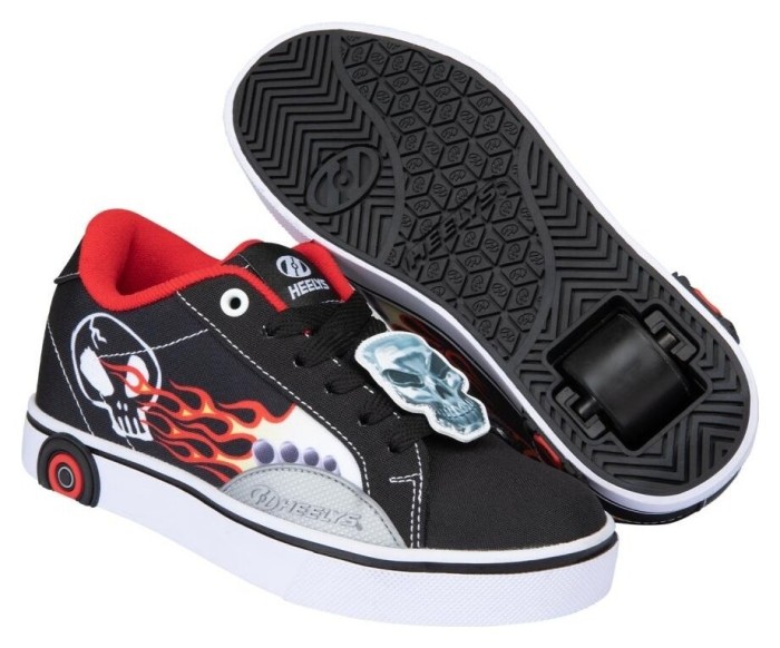 Роликові кросівки Heelys X Hot Wheels Fire CB HES10487 Black Red, укр, укр