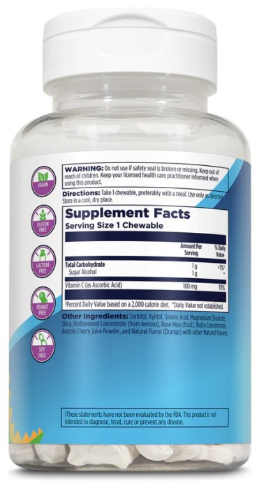 C-Rex 100mg - 100 chewable Orange