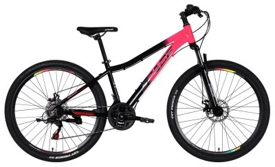 Велосипед AL 27.5" SPACE LYRA DD FR рама-15" розово-черный 2026
