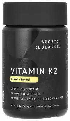 Vitamin K2 100mcg - 60 veggie softgels