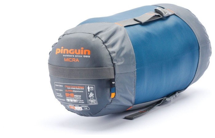 Спальный мешок Pinguin Micra (6/1°C), 195 см - Right Zip, Blue (PNG 230451) 2020