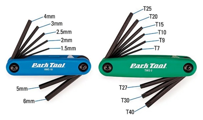 Набор мультитулов Park Tool FWS-2 с AWS-10 и TWS-2