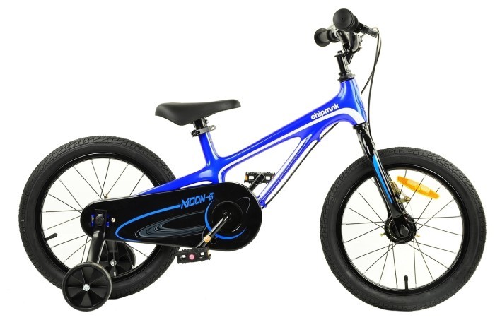 Велосипед RoyalBaby Chipmunk MOON 16", магній, OFFICIAL UA, синій, укр, укр