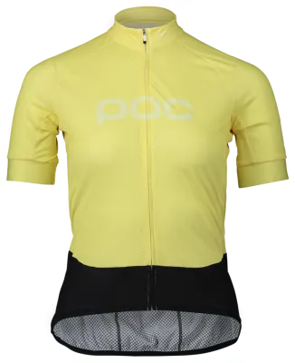Джерси женское POC W's Essential Road Logo Jersey, Lt Sulfur Yellow/Sulfur Yellow, L
